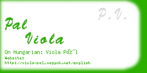 pal viola business card